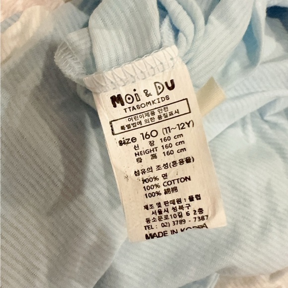 Moi & Du Rabbit & Donut Cotton Graphic Print Pajama PJ Big Kids NWT - Picture 9 of 9